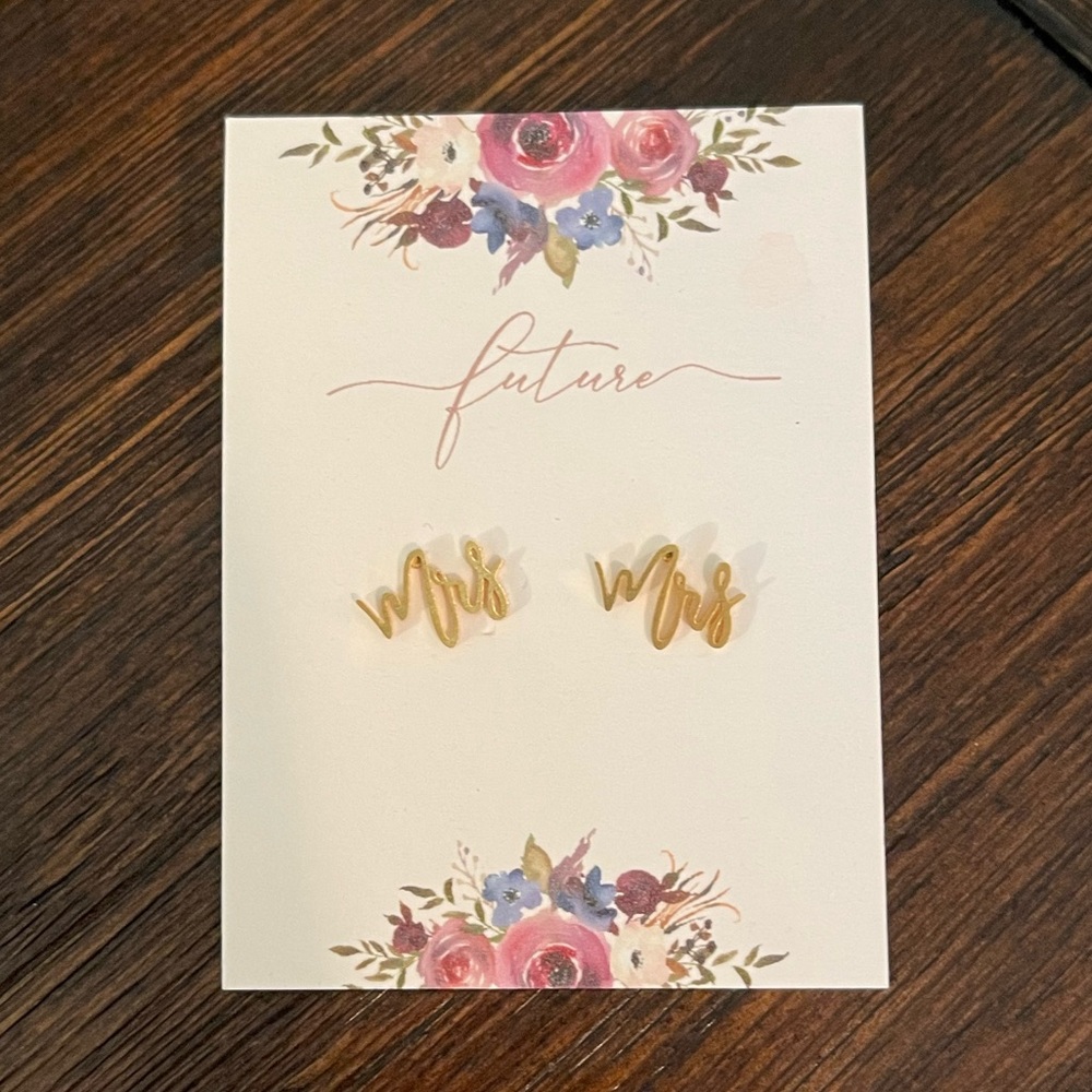 Future Mrs. Earrings for a Bride